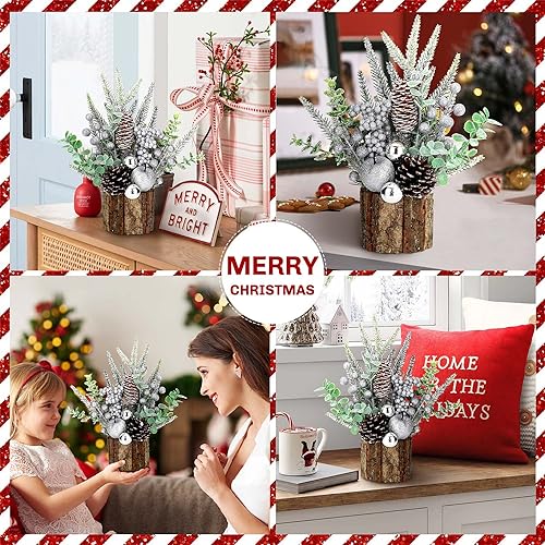 Small Christmas Tree Tabletop Artificial Mini Decorations with