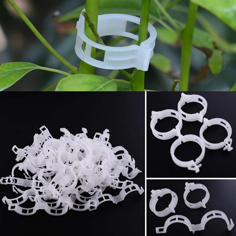 Skiennix Plant Support Clips - 100PCS Garden Clips for Tomatoes, Vines & Twine - Durable Fastening Tools