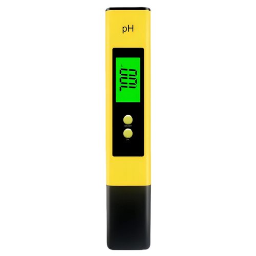 Digital pH Meter for Water,0.01 High Accuracy pH Tester Pen,Portable Water Quality Tester with Backlit Display PH Pen for Hydroponics,Aquarium (Yellow)