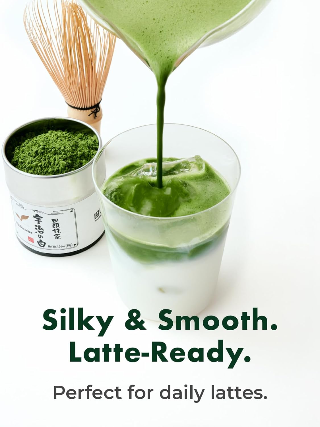 TAGASHIRA CHAHO Uji Matcha Green Tea Powder - Authentic Ceremonial Grade, First Harvest, 30g/1.06oz