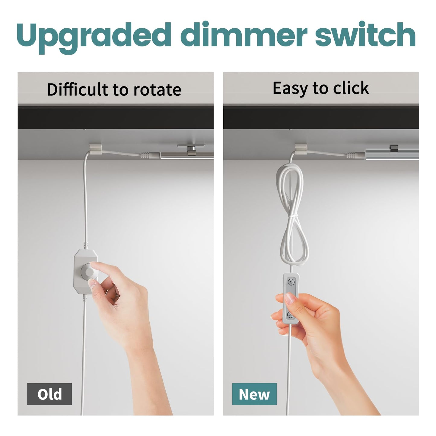 ASOKO Dimmable Under Cabinet Lighting for Kitchen - 6 Pcs 12 inches Linkable Counter Light Bars, Led Closet Light Daylight White 4500K,DC24V 1360Lumens,20W Led Shelf Lighting (ETL Plug)