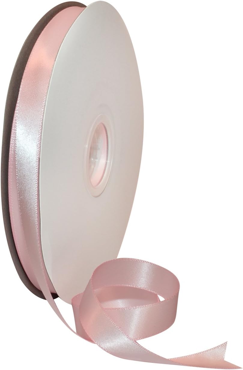 Rosy Mauve Double Face Satin Ribbon 3/8" x 100 YD - Perfect for Gift Wrapping, Crafts & Weddings