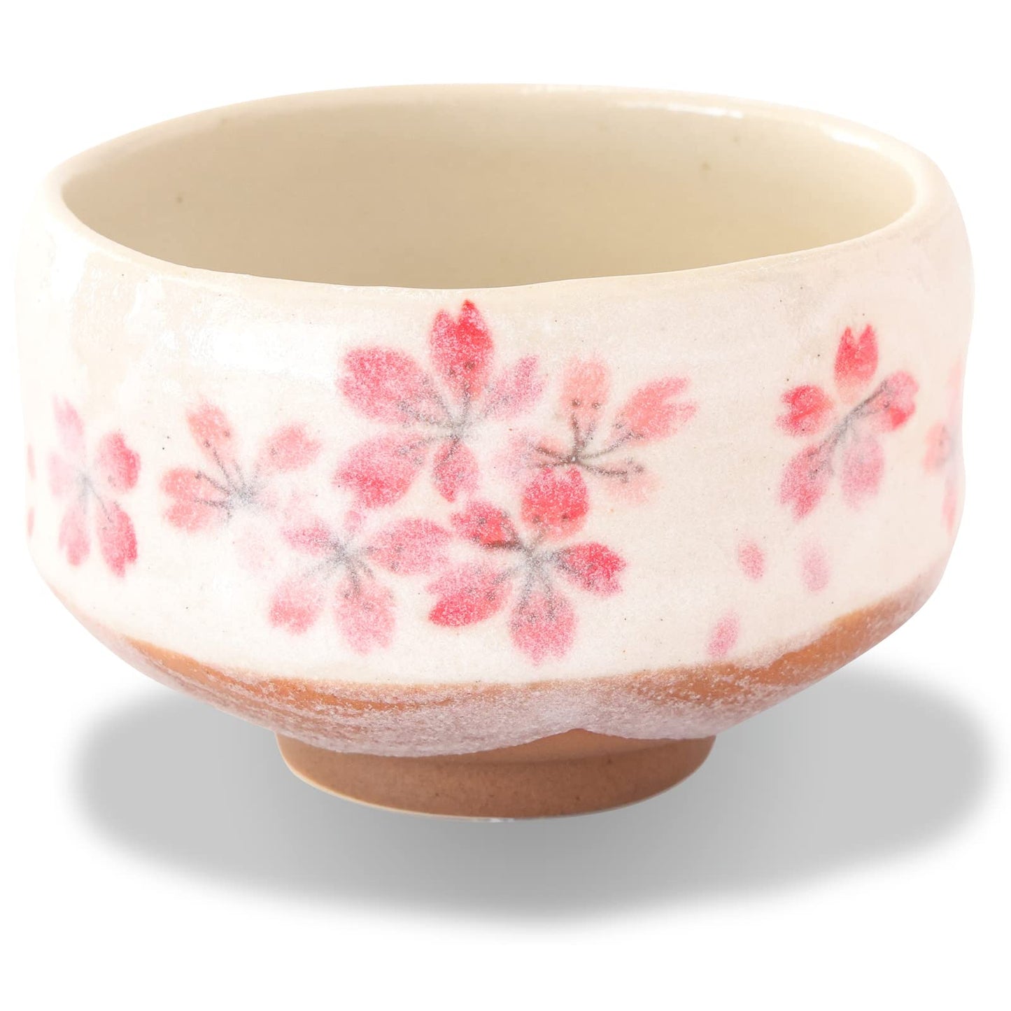 Mino Ware Mini Matcha Tea Bowl, 3.7 inch, Heian-Sakura Red, Japanese Pottery, Ceramic, Small Tea Bowl, Sake, Gift, Chawan, 5.4 floz