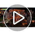 Outdoor Skeleton & Dog Skeleton with Light Chain - Halloween Decorations