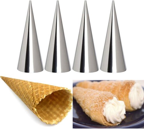 FantasyDay Non-Stick Cream Horn Molds - 5-Inch Stainless Steel Cannoli Tubes Kit, Pack of 20