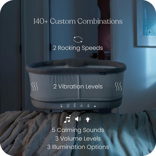HALO BassiNest Connected Swivel Sleeper 3.0 - Smart Bassinet with AutoSoothe™, 360° Swivel & Cry Detection