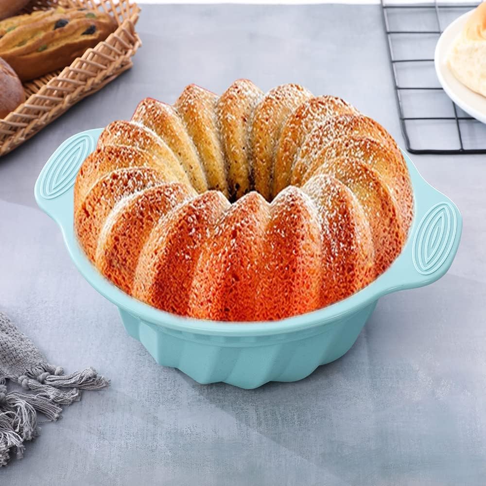 Skiennix Nonstick Silicone Bakeware Set - 30-Piece Baking Essentials with Cake Molds & Muffin Pans