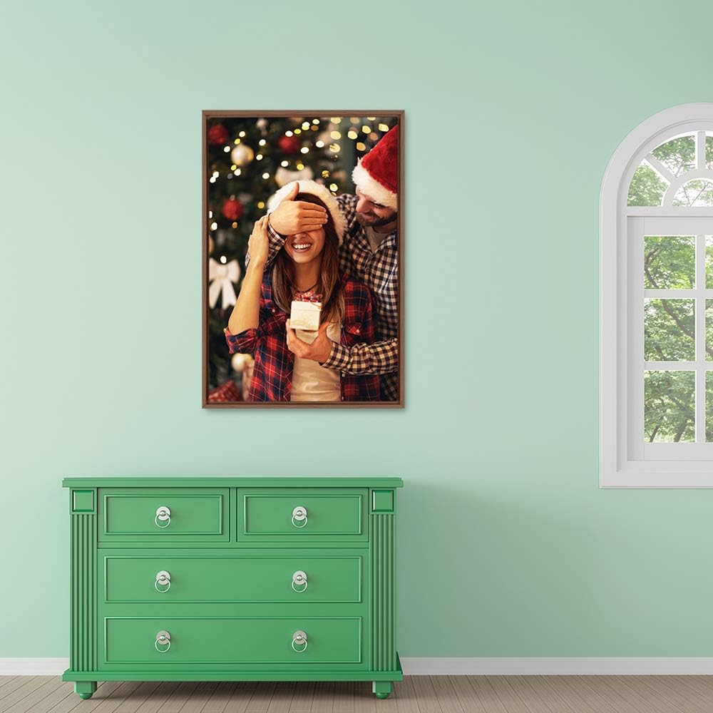 Wall26 Framed Canvas Wall Art - Custom Living Room & Bedroom Decor, Ready to Hang - 24"x36", Natural Frame
