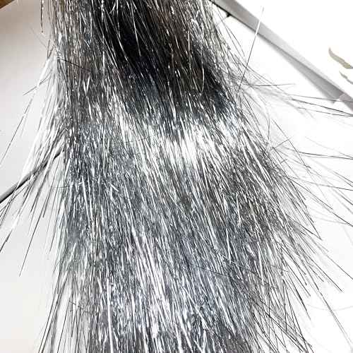 Heyiwell 2000 Strands Iridescent Tinsel Icicles for Christmas Tree, Xmas,Birthday Party Wedding Decorations 18" Inch, Silver