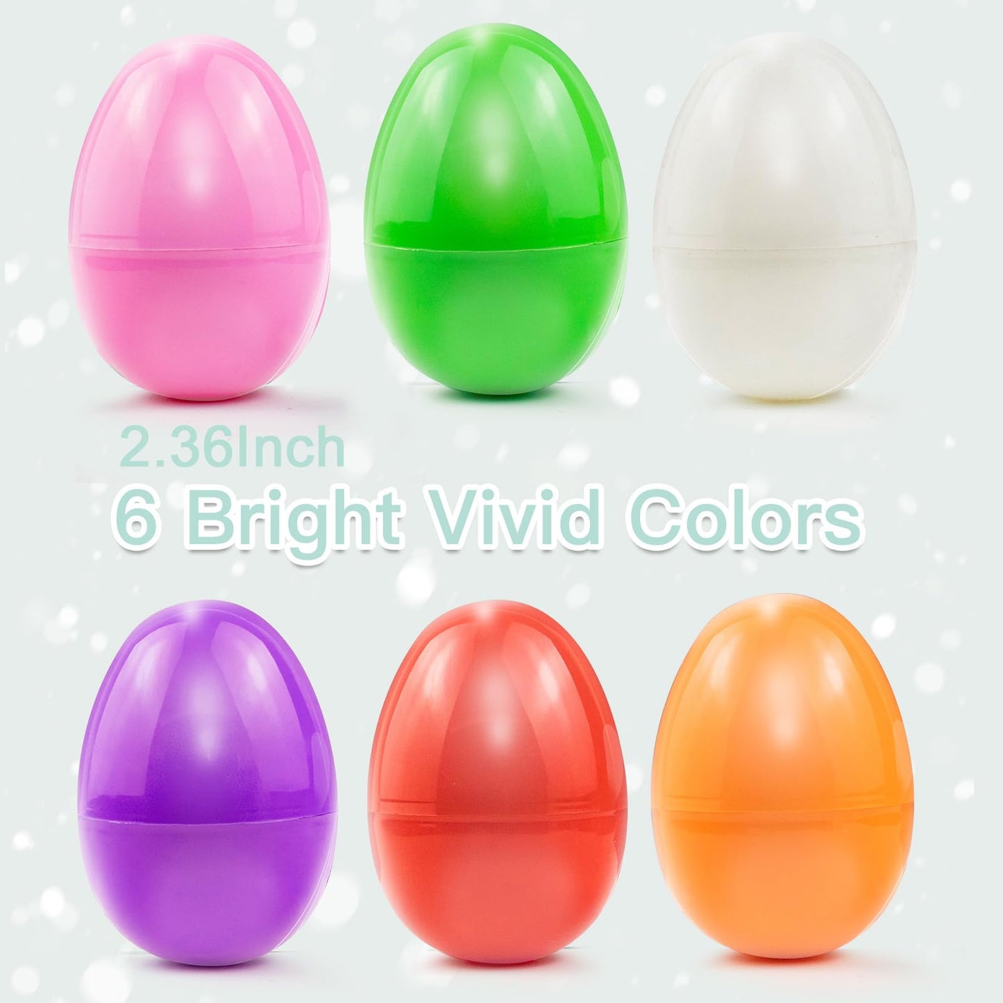 Milaloko Easter Eggs Bulk Party Favors for Kids for Easter Egg Hunting Game Party ,2.36" Inch (12 Pack) Fillable Easter Eggs
