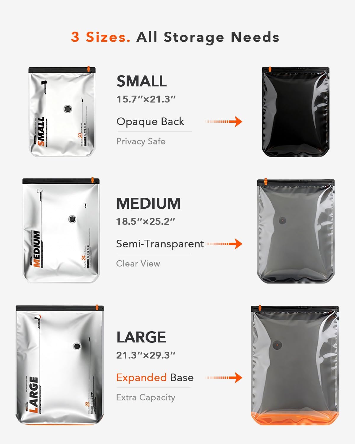 VacEase Ultra Vacuum Bags - 15 Pack Travel Compression Storage with USB & Battery Pump | Space Saver for Clothes & Bedding