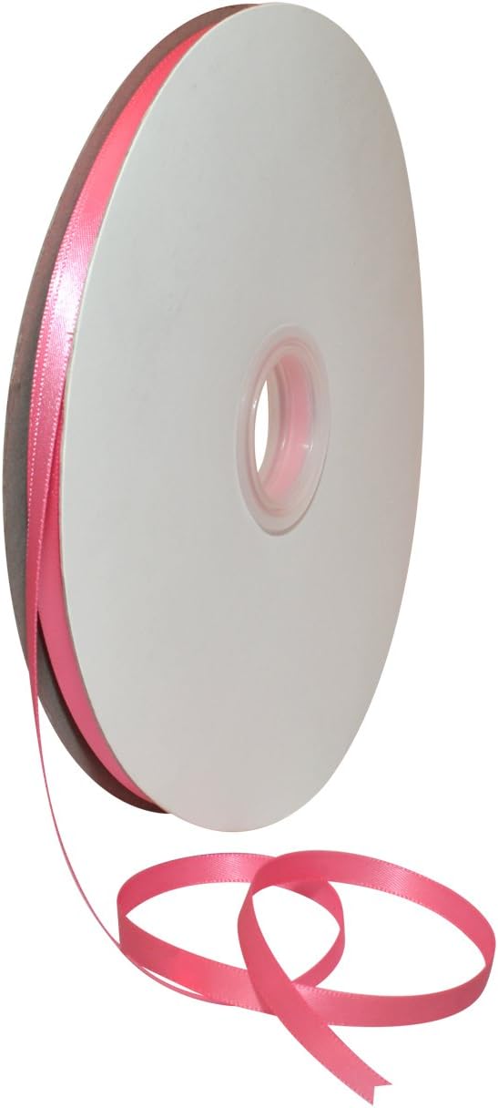 Rosy Mauve Double Face Satin Ribbon 3/8" x 100 YD - Perfect for Gift Wrapping, Crafts & Weddings