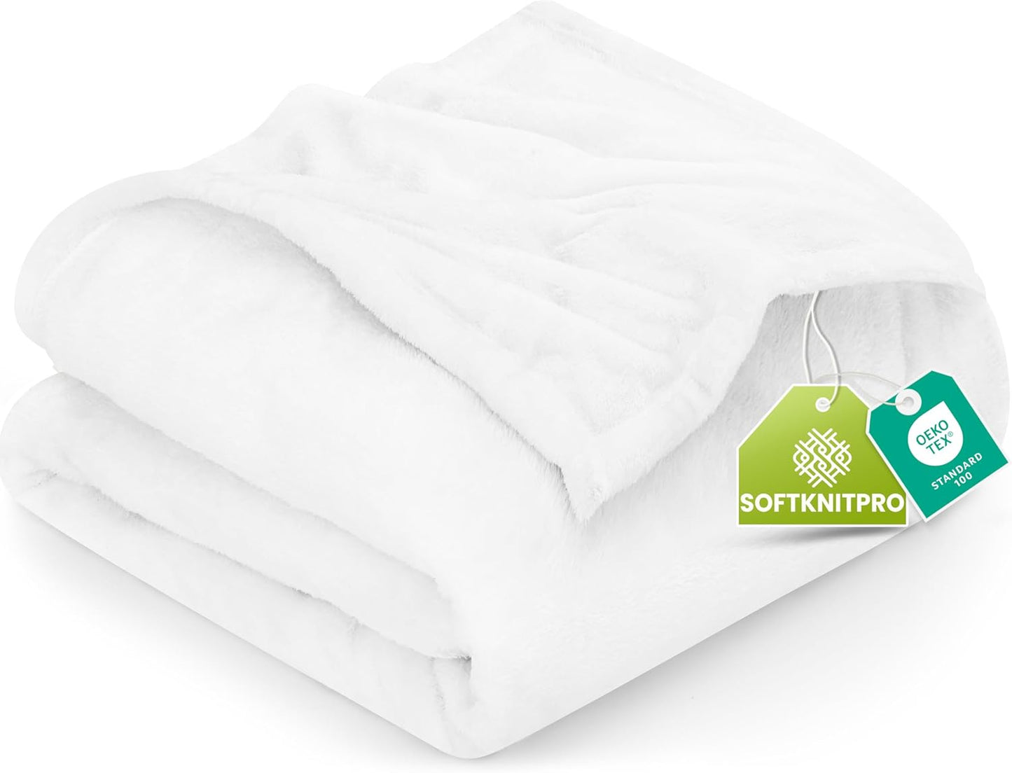 Utopia Bedding Fleece Blanket - Ultra Soft King Size White (90x102 Inches) | Cozy, Lightweight, All-Season Home Decor Gift