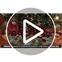 AVOIN Colorlife Buffalo Plaid Christmas Tree Skirt 48 Inch Red & Black