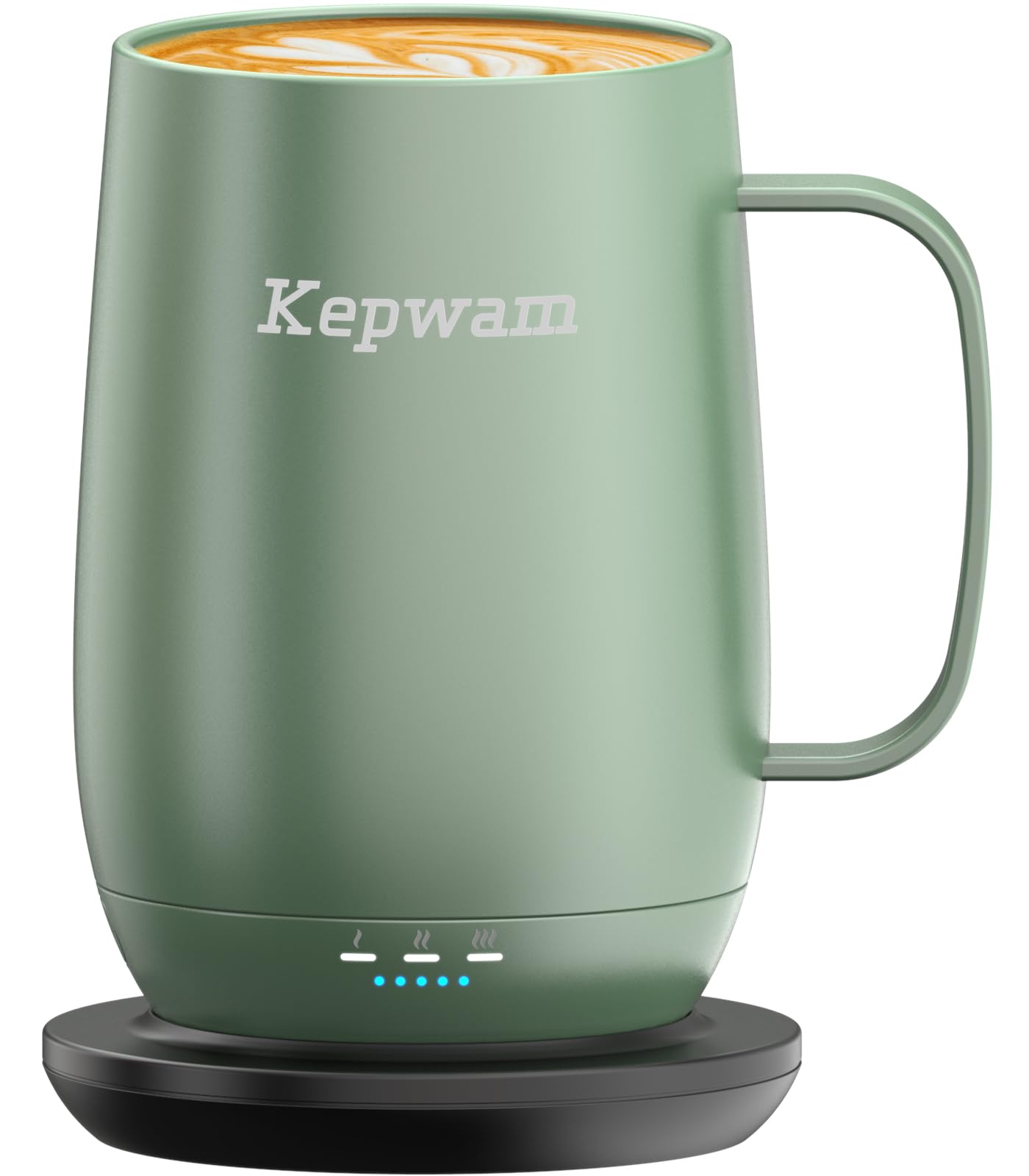 Kepwam Heated Coffee Mug T2-Plus, 20oz Leading Large Capacity Self Heating Coffee Mug, Up to 8 Hrs Battery & Hot Up to 149℉, Smart Coffee Mug for Women, Men