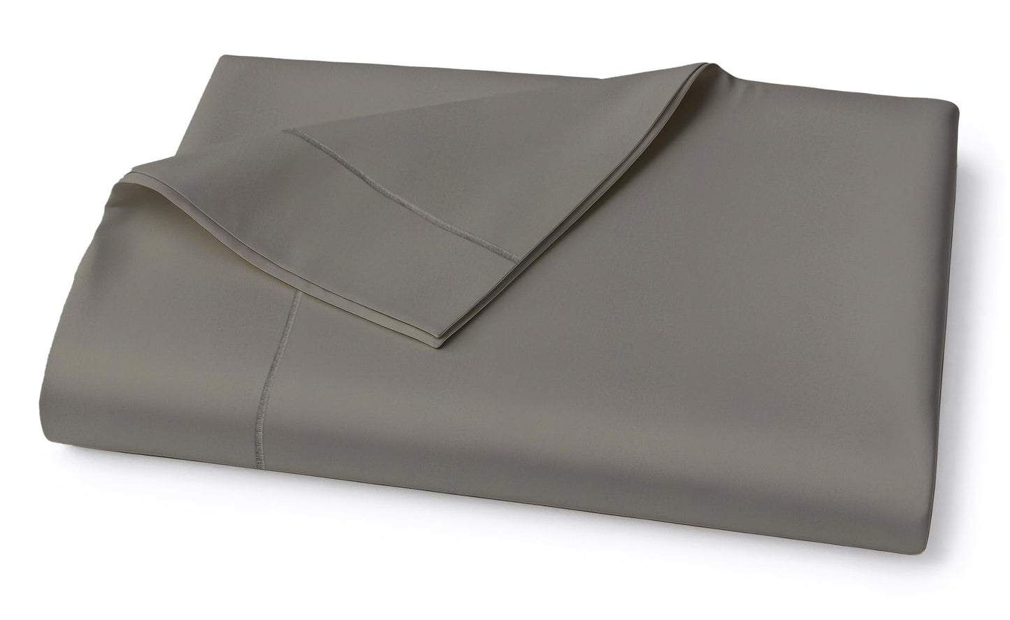 Lane Linen 100% Egyptian Cotton Queen Size Flat Sheet Only (94"x104") - Elegant Sateen Weave, Ultra Soft, Breathable, Highly Durable - Charcoal