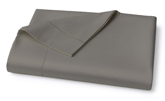 Lane Linen 100% Egyptian Cotton Queen Size Flat Sheet Only (94"x104") - Elegant Sateen Weave, Ultra Soft, Breathable, Highly Durable - Charcoal