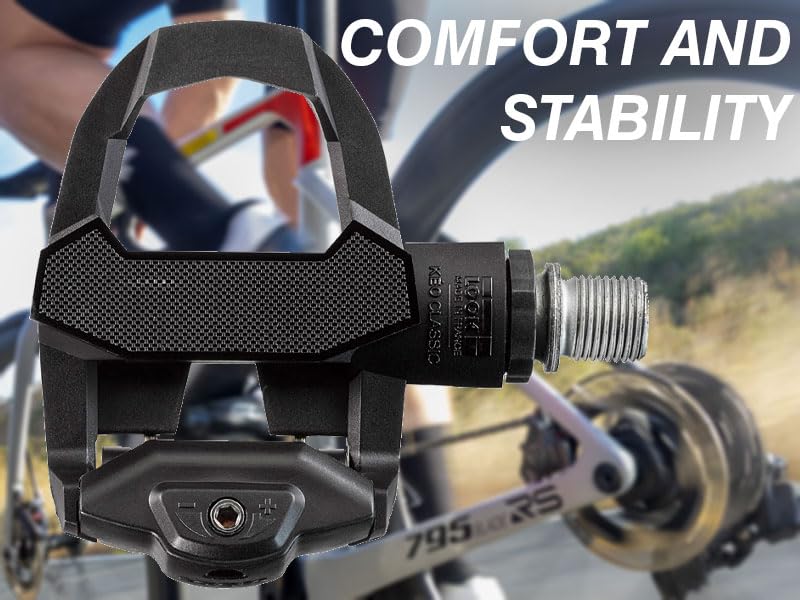 LOOK Keo Classic 3 Bicycle Pedals - Clipless Platform, Adjustable Tension, Black, One Pair