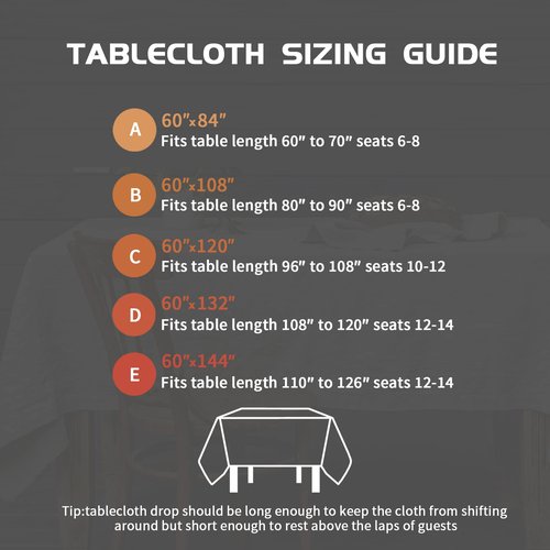EVERLY 100% Pure Linen Rectangle Tablecloth 84Lx60W Inches for Dining,Weddings and Restaurants,Decorative Halloween,Thanksgiving,Christmas Table Cloth Machine Washable Tablecloths-Natural Linen