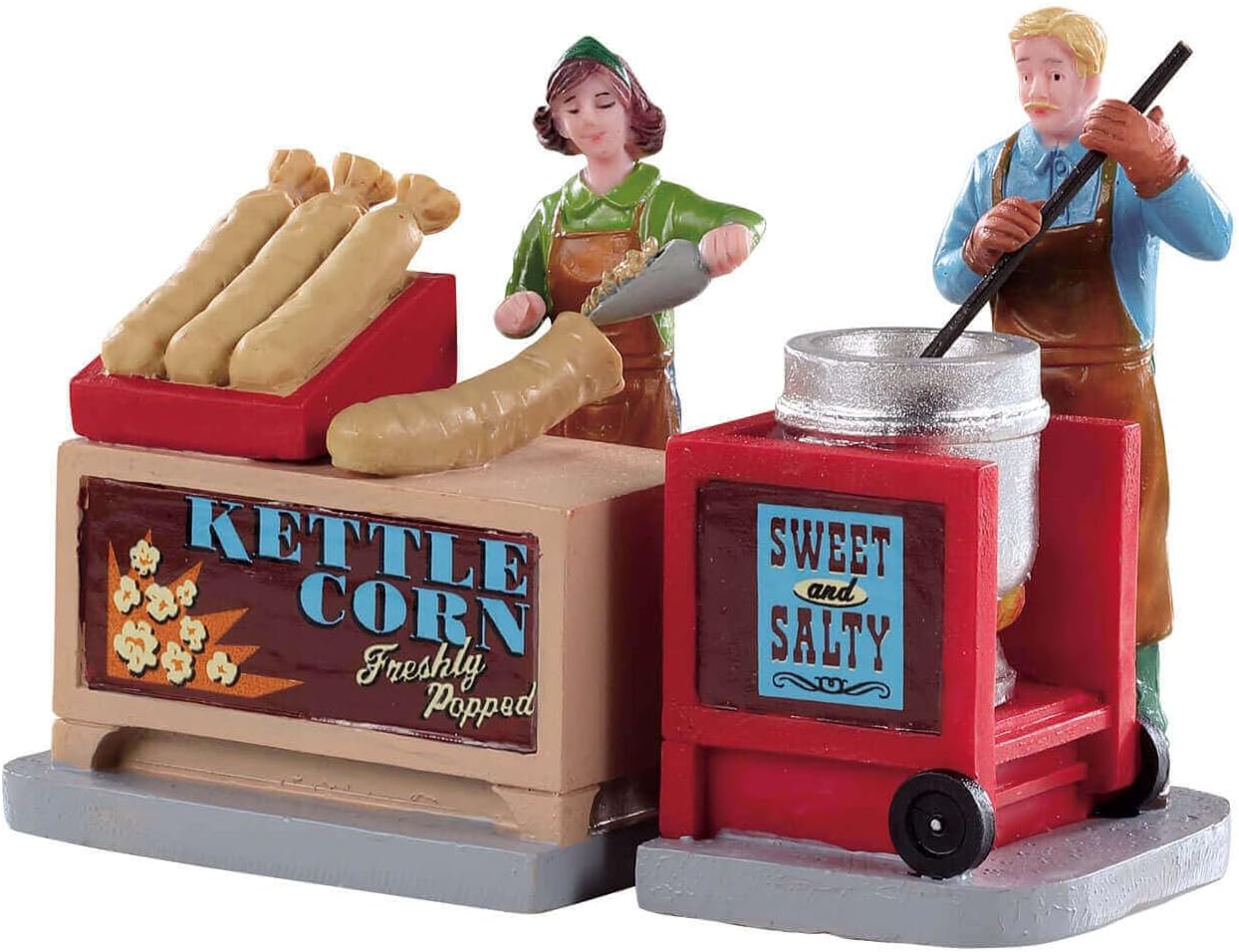 Lemax Kettle Corn Stand - Set of 2 for Festive Events | Perfect for Home or Business Use