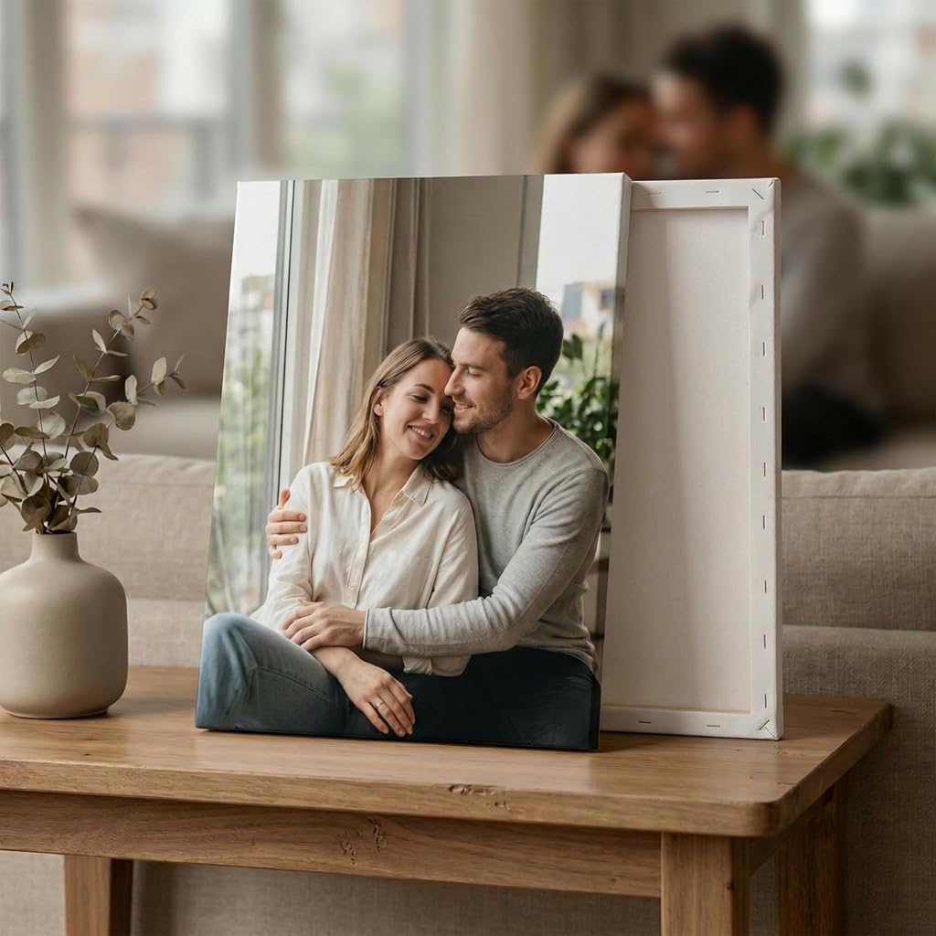 TWING Custom Canvas Prints - Personalized 8x10 Wall Art | Upload Your Photos for Unique Home Decor