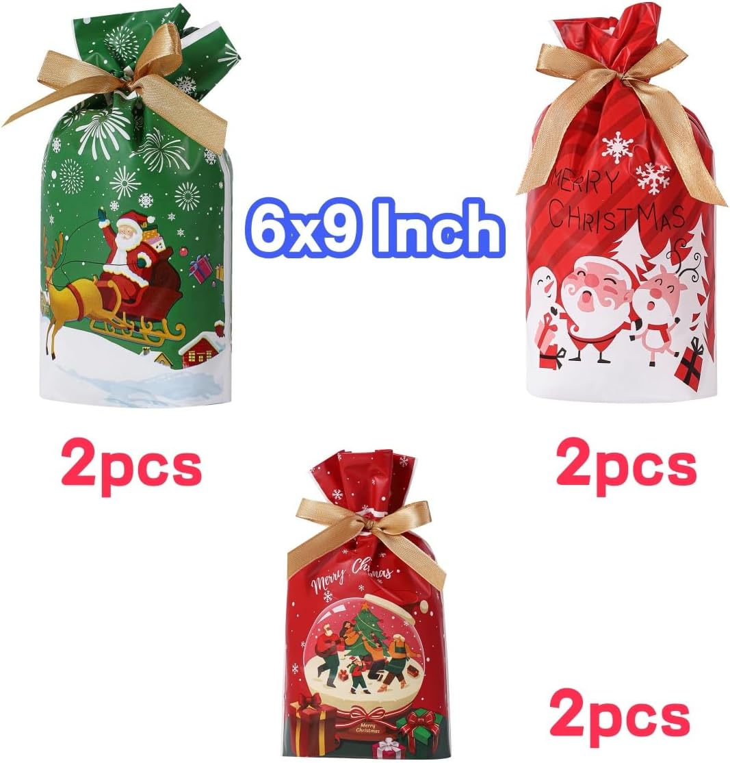 LYSXP Christmas Advent Calendar - 2025 Countdown Fabric Wall Hanging with 24 Pockets | 13x23.5 Inch & 15 Candy Bags