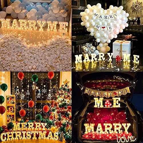 Sunnyglade Decorative LED Letter Lights Sign£¬Light Up Marquee Letters for Wall Wedding Birthday Party Christmas Home Bar Decoration(1)