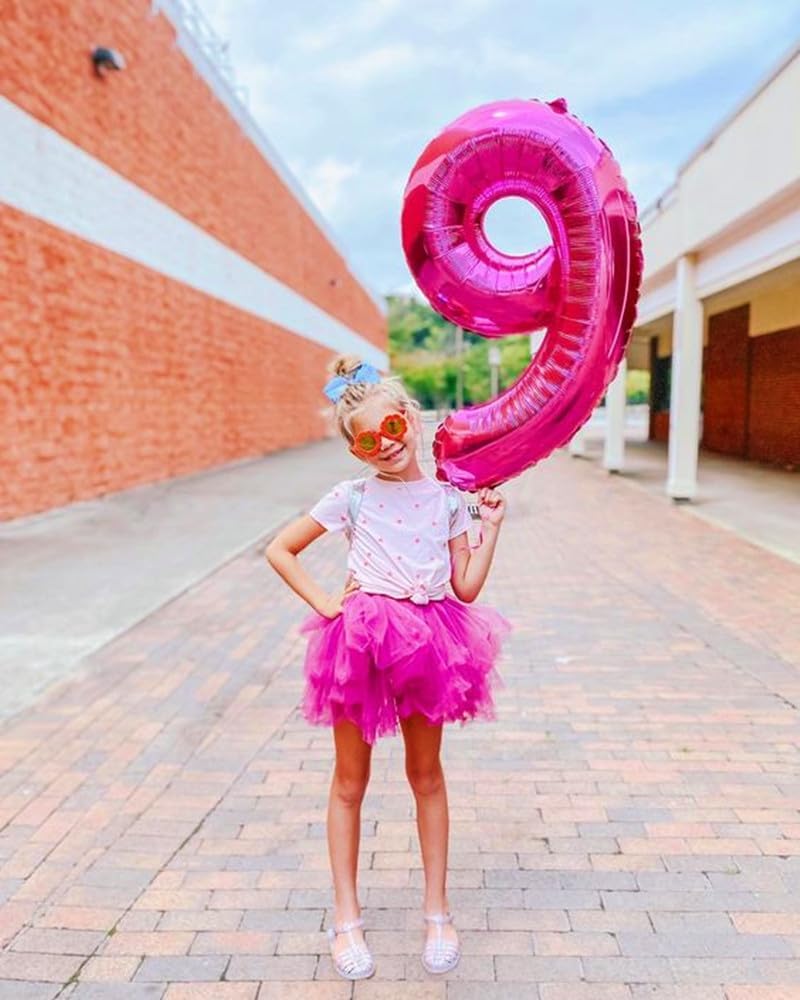 Number 6 Balloon - 40 Inch Hot Pink Birthday Decoration for Boys & Girls | Perfect for 6th Birthday Celebrations