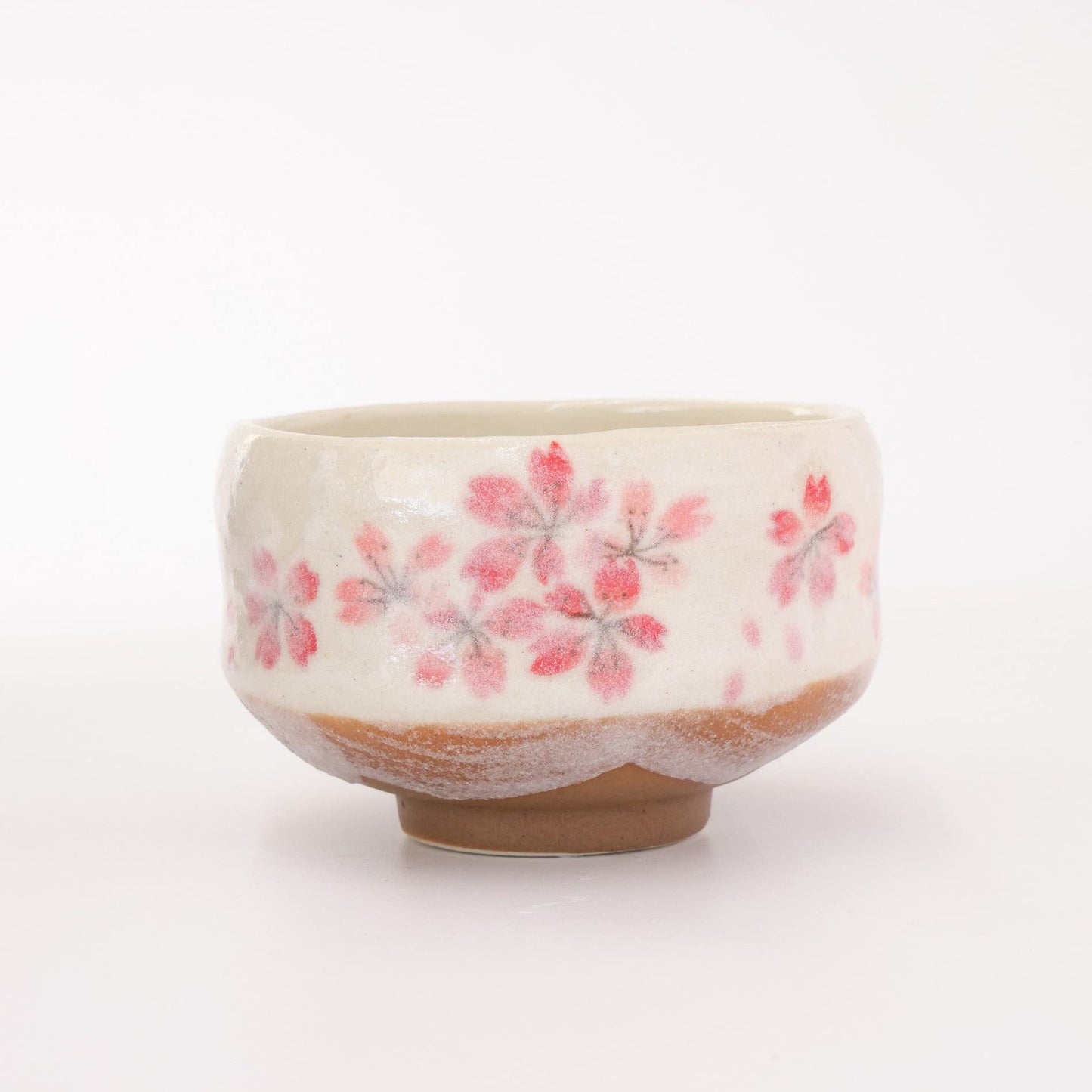 Mino Ware Mini Matcha Tea Bowl, 3.7 inch, Heian-Sakura Red, Japanese Pottery, Ceramic, Small Tea Bowl, Sake, Gift, Chawan, 5.4 floz