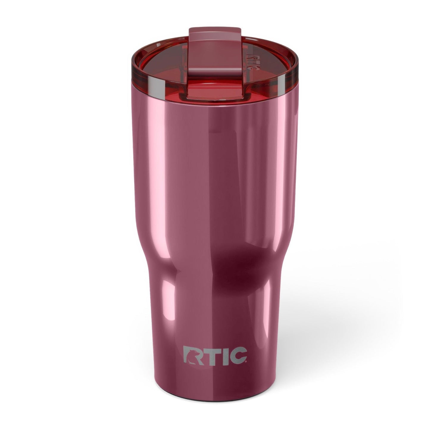 RTIC 30oz Essential Tumbler with Lid, Ceramic Lined, Insulated, Stainless Steel, Metal, Double Wall Vacuum-Insulation, Travel Cup for Iced Coffee, Tea, Hot and Cold Drink, Vintage Rose Metallic