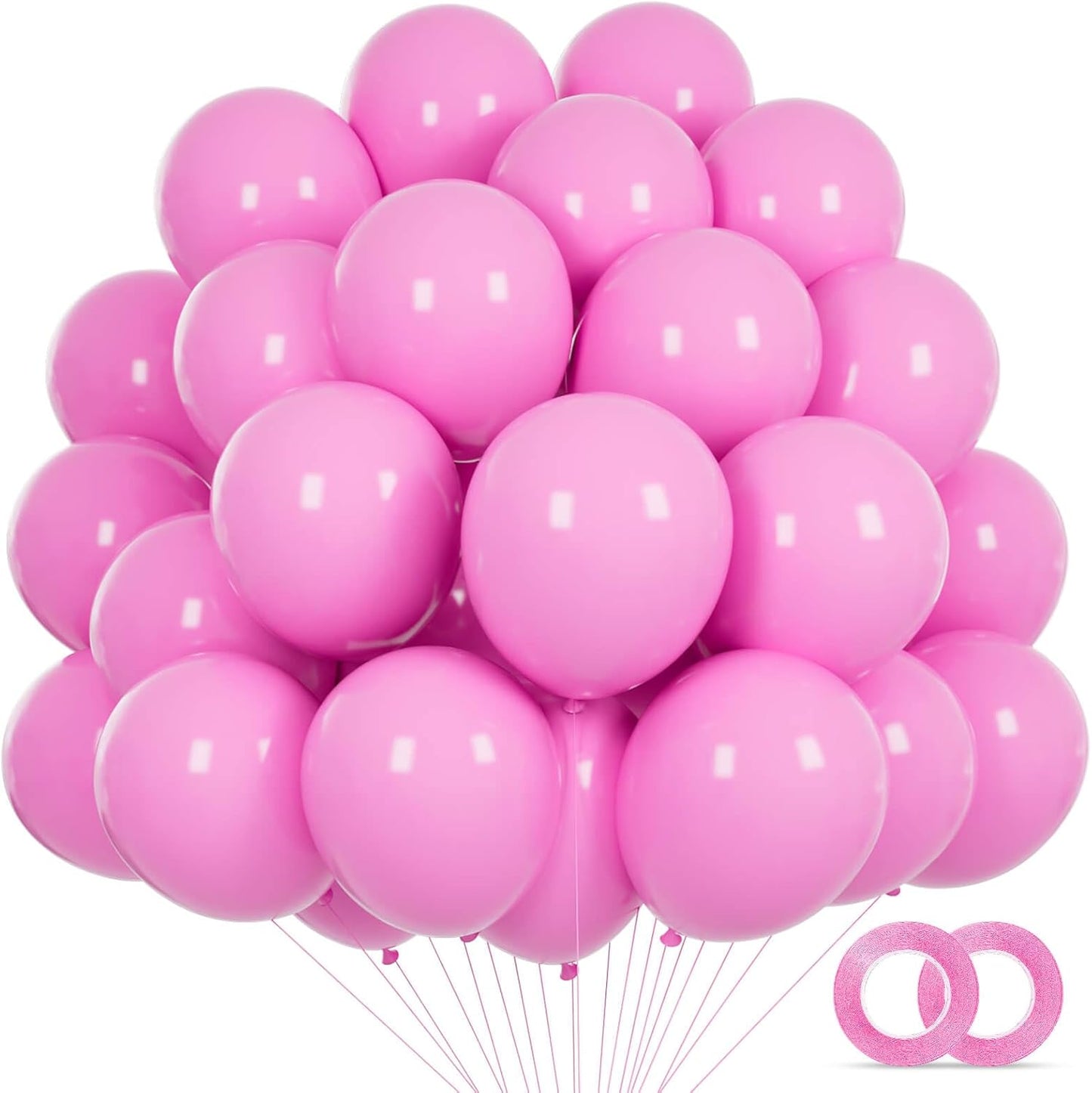Pink Balloons - 110 Pcs Small 5-Inch Latex Balloons | Mini Thick Party Decorations for Birthdays & Showers