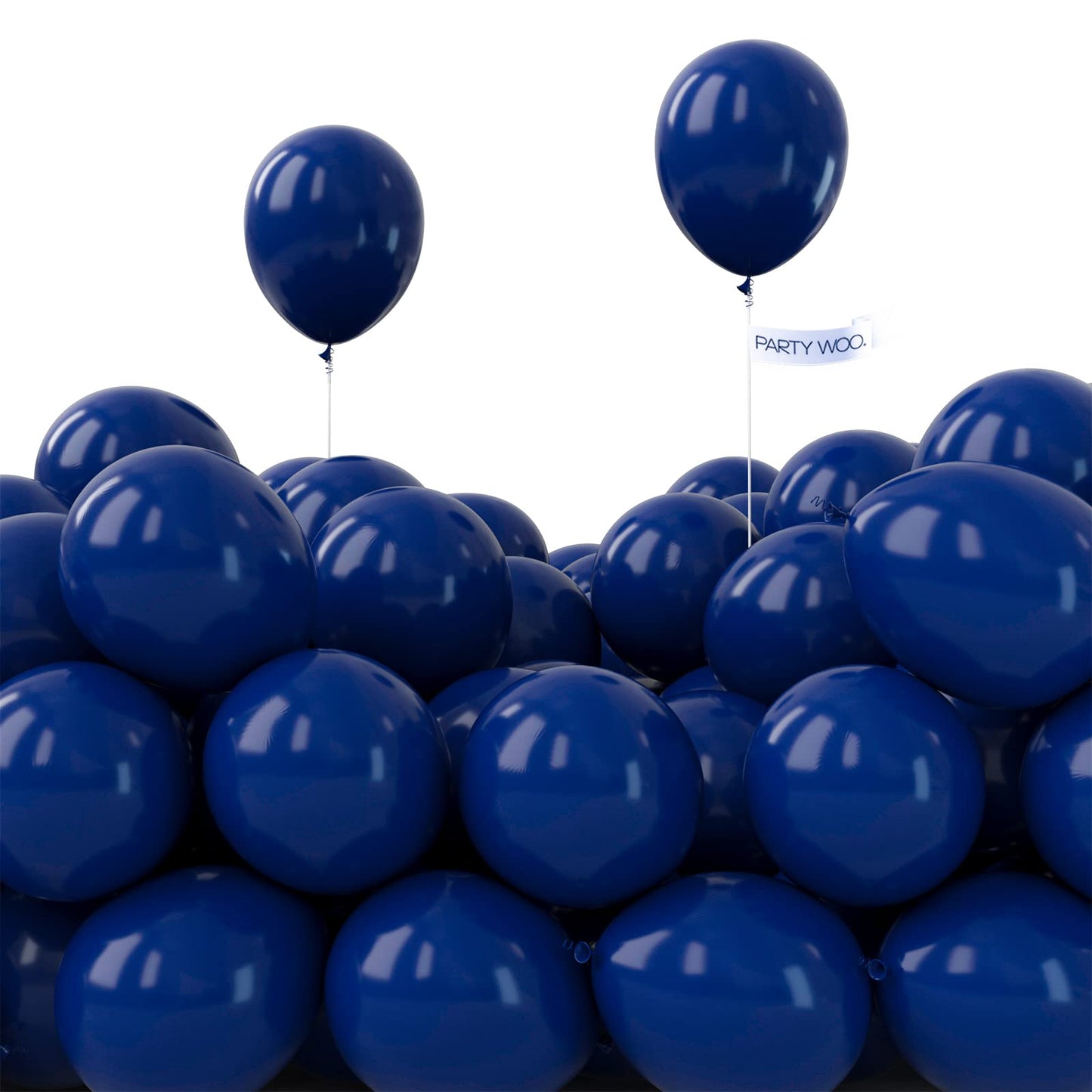 PartyWoo Navy Blue Balloons 50pcs 5 Inch Small Mini Matte Dark Blue Latex Balloons for Graduation New Year Wedding Sports Theme Baby Shower Men Birthday Bachelorette Party Decorations Blue-Y72