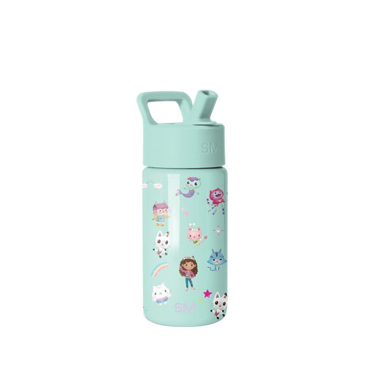 Simple Modern Kids Summit Water Bottle with Straw Lid | Gabby's Dollhouse 14oz Stainless Steel Cup Insulated Tumbler for Toddlers, School | Gabby's Friends