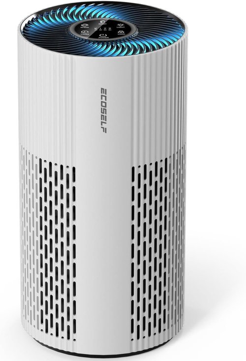 HAP604 Air Purifier - True HEPA Filter for Large Rooms Up to 1500 Ft² | 20dB Sleep Mode, 360° Air Intake, Off-White