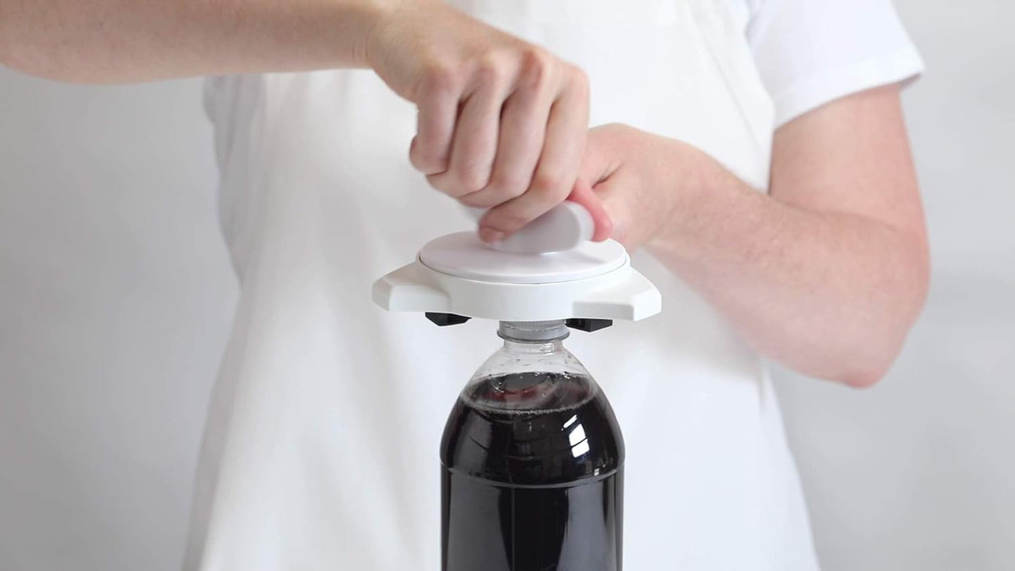 KUHN RIKON Jar and Bottle Opener - Strain-Free Gripper Design, 10 x 5 x 2.25 Inches, White