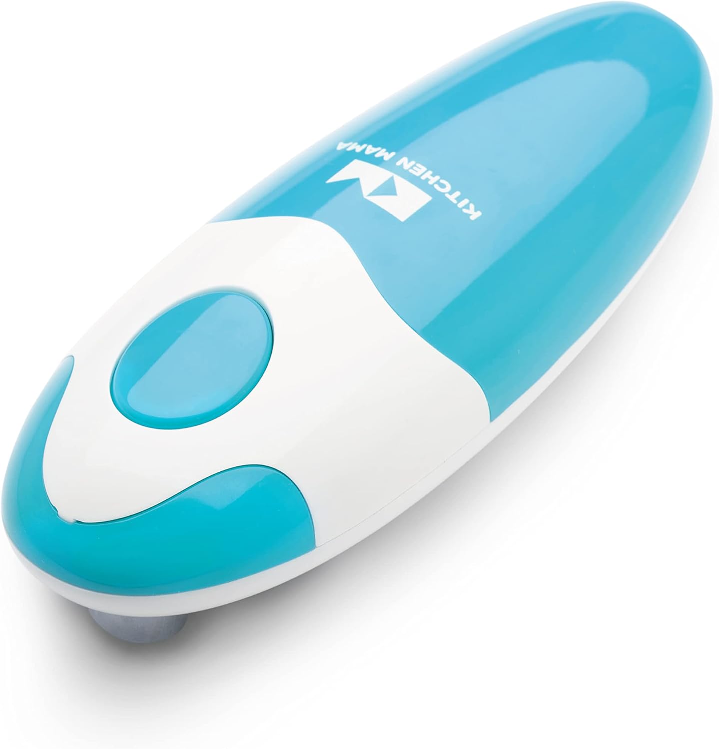 Kitchen Mama Electric Can Opener - Automatic, Hands-Free, Smooth Edge, Food-Safe | Sky Blue