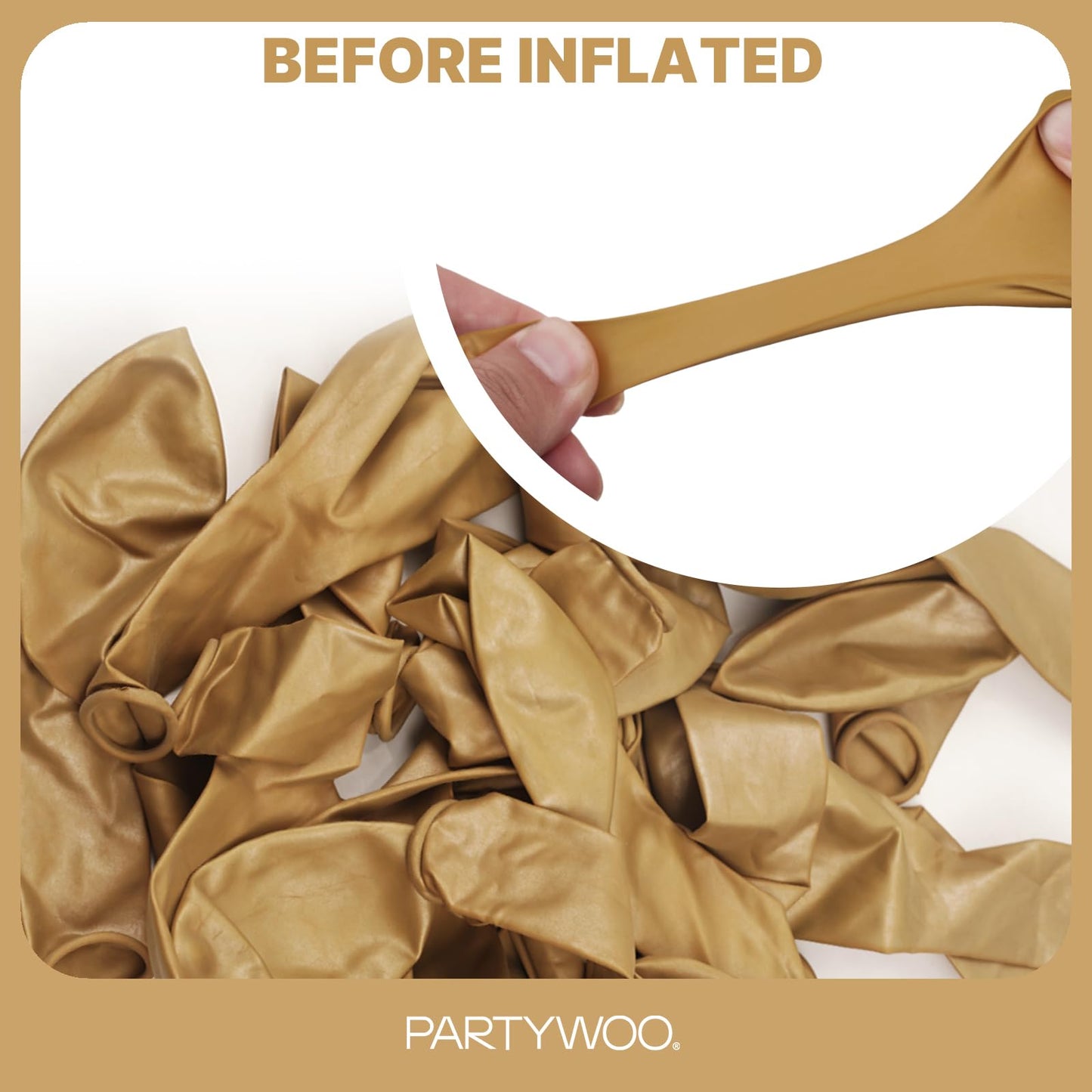 PartyWoo Metallic Gold Balloons 140pcs Different Sizes of 18 12 10 5 Inch Chrome Gold Balloon Arch Kit Garland for Birthday Graduation Baby Shower Wedding Bachelorette Party Decorations Gold-G127