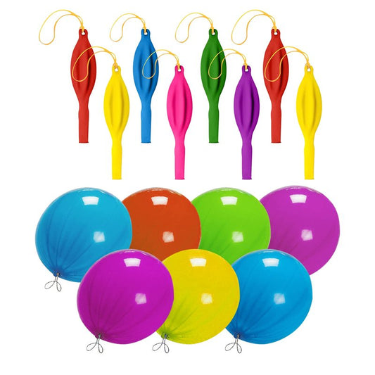 Punch Balloons Party Favors-Heavy Duty,Xloey 36Pcs 18 Inches Neon Punching Balloons with Rubber Band Handles, Assorted Colors Punch Balls, for Weddings, Daily Games, Classroom Decoration(36)