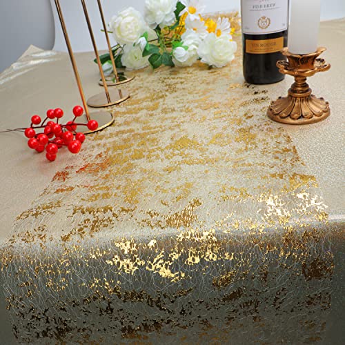 Snowkingdom Gold 32FT Sequin Glitter Table Runner for Weddings Parties & Events