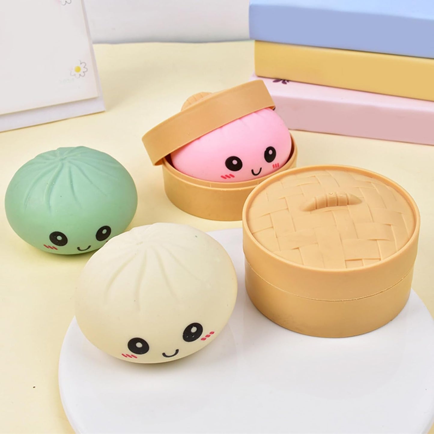 Squishy Dumpling | Mystery Box of Glittery Stress-Relief Squeeze Dumplings - Green