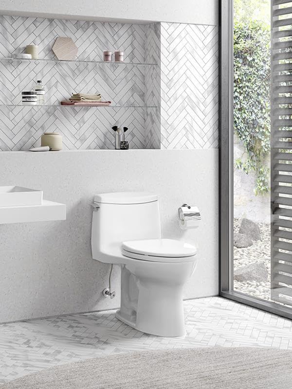 TOTO SoftClose Cotton White Round Toilet Seat & Lid - Slow Close, Easy Install