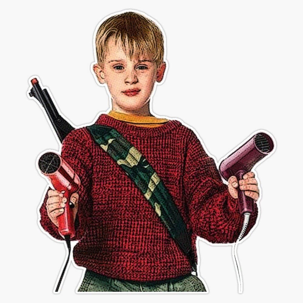 Kevin McCallister Home Alone Sticker - Vinyl Bumper Decal | 5-Inch Christmas Movie Design