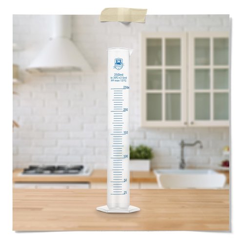 Fermentaholics Hydrometer Test Jar & Measuring Cylinder - Test Homebrewed Beer, Wine, Mead, Cider, & Fermented Beverages – Easy to Use & Read - 250 ML - Heat Resistant Up to 121° Celsius