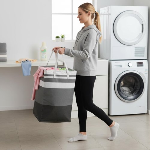 4 Pack Foldable Laundry Basket, 75L Large Laundry Baskets with Handles,Waterproof Laundry Hamper, Foldable Laundry Hampers for Clothes Organizer (2 Colors)