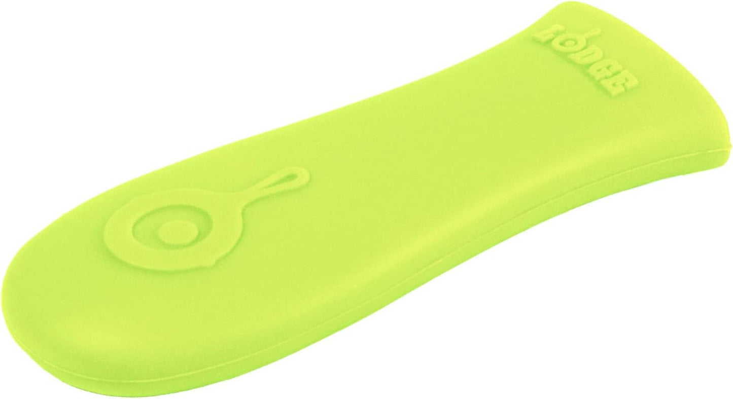 Lodge Silicone Hot Handle Holder - Dishwasher Safe Heat Protection Up to 500° | Fits 9" Cast Iron Skillets - Green