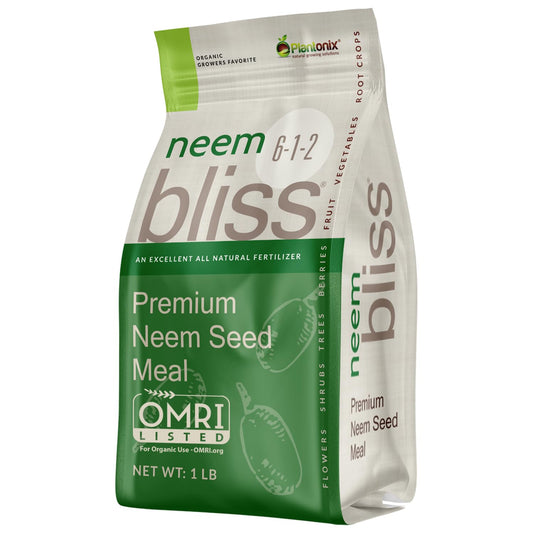 Neem Bliss Neem Seed Meal - Organic OMRI-Listed Fertilizer for Plants & Gardens | 1lb 100% Natural