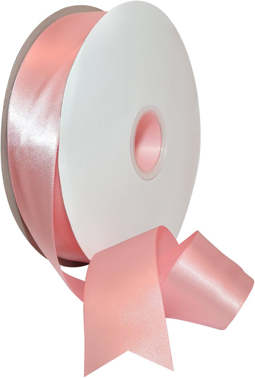 Rosy Mauve Double Face Satin Ribbon 3/8" x 100 YD - Perfect for Gift Wrapping, Crafts & Weddings