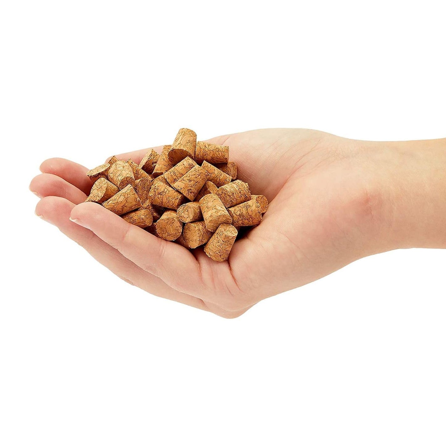 Juvale Tiny Cork Plugs & Mini Stoppers - 100-Pack, 0.4 x 0.3 x 0.5 In, Brown - Corks for Test Tubes & Mini Bottle Lids for DIY Crafts & Spice Shakers