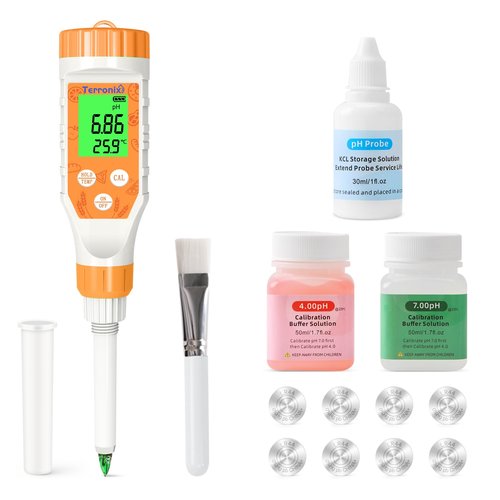 Food pH Meter Digital pH Tester for Food Fermentation Canning Cooking – Accurate pH Meter for Sourdough Bread, Cheese, Hot Sauce, Yogurt – Smart Water Resistant Food