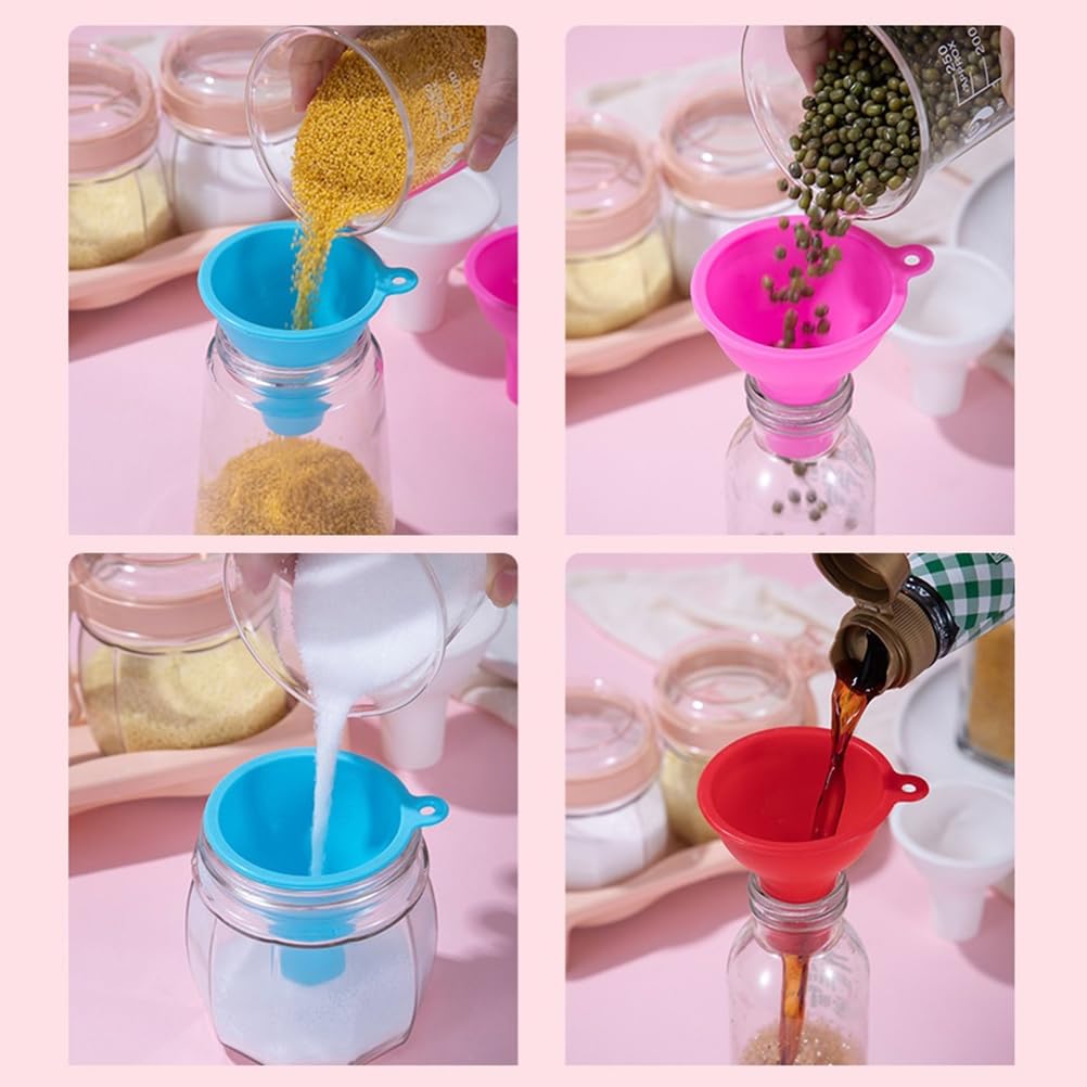 Skiennix Silicone Wide-Mouth Funnel - Multi-Function Kitchen Accessory for Easy Pouring | 8CM Size